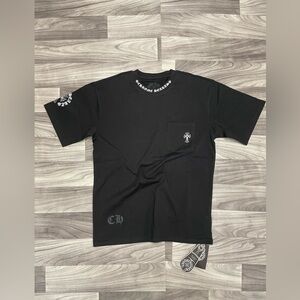 Chrome Hearts Black Neck Logo T-Shirt | Size S | New